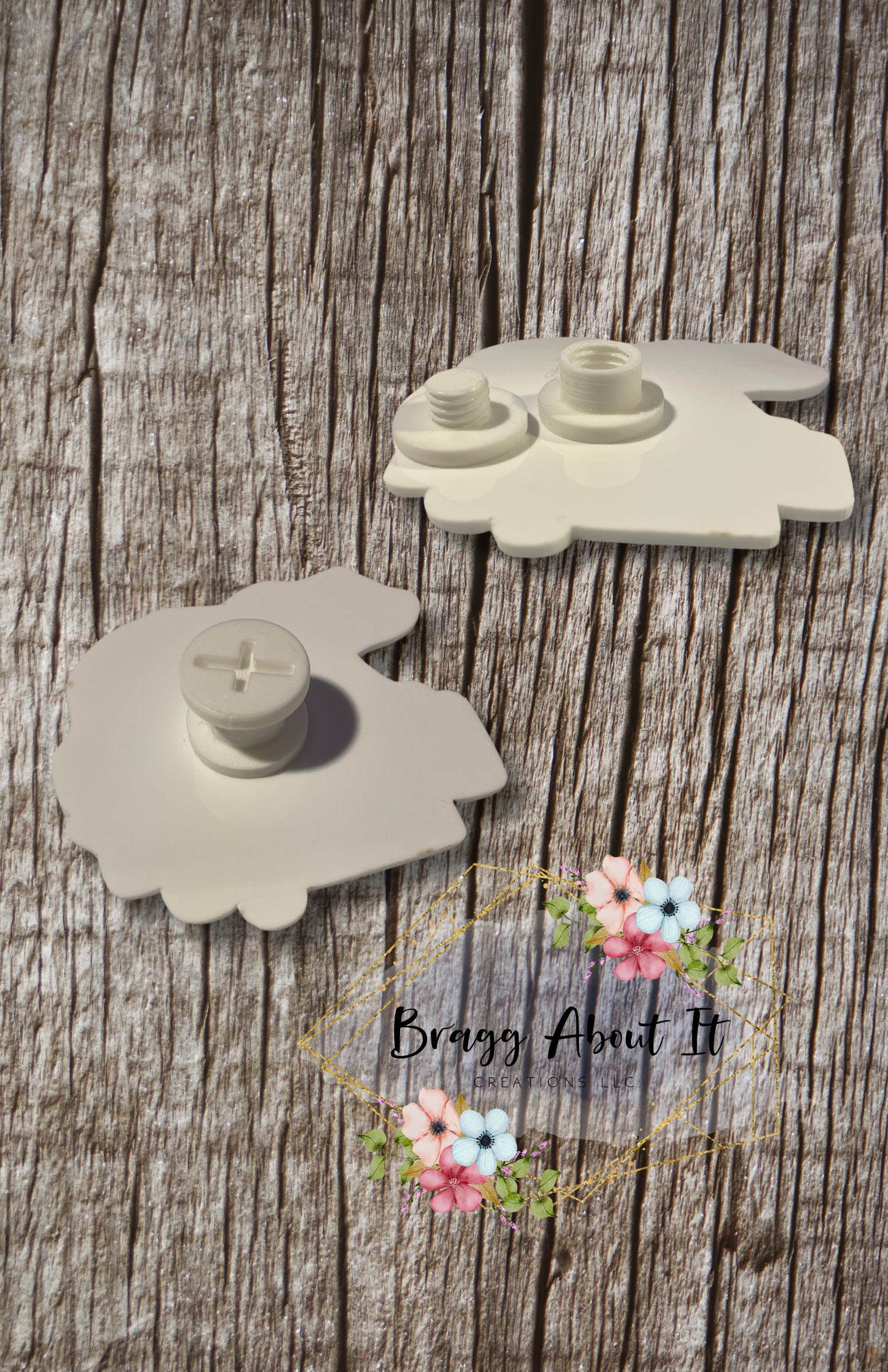 Sublimation Bogg Bag Charm with Screw Closure