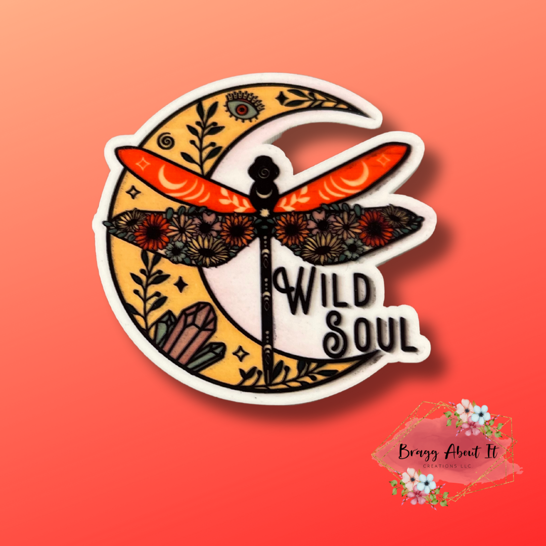 "Wild Soul" Dragonfly Bogg Bag Charm