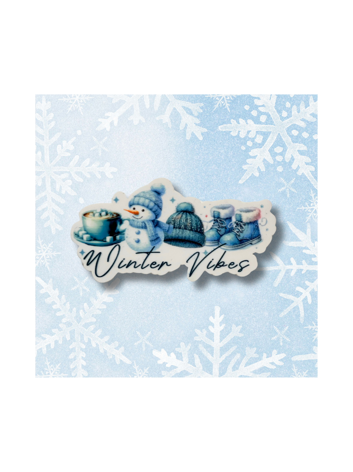 "Winter Vibes" Bogg Bag Charm