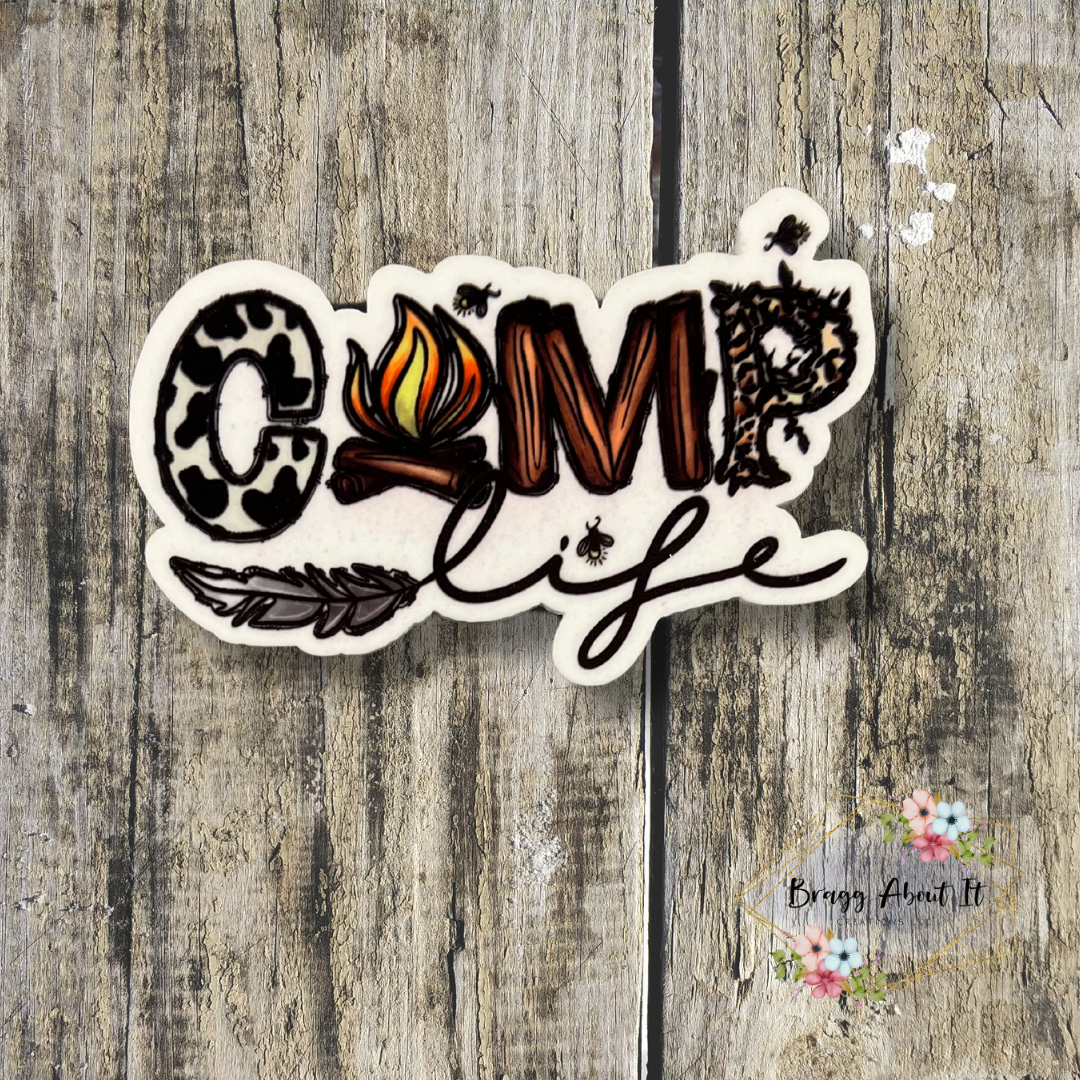 "Camp Life" Bogg Bag Charm